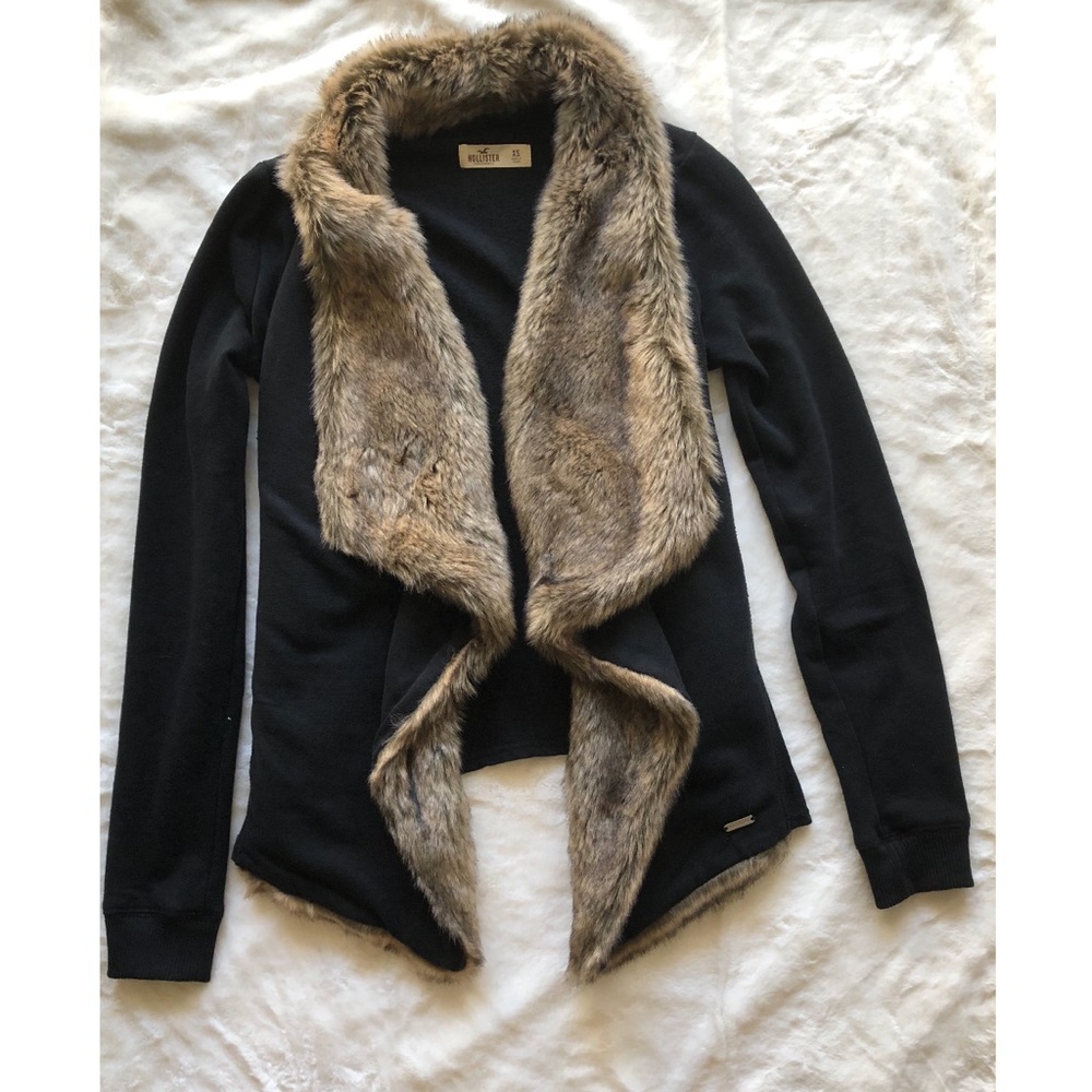 Hollister Black Cardigan XS